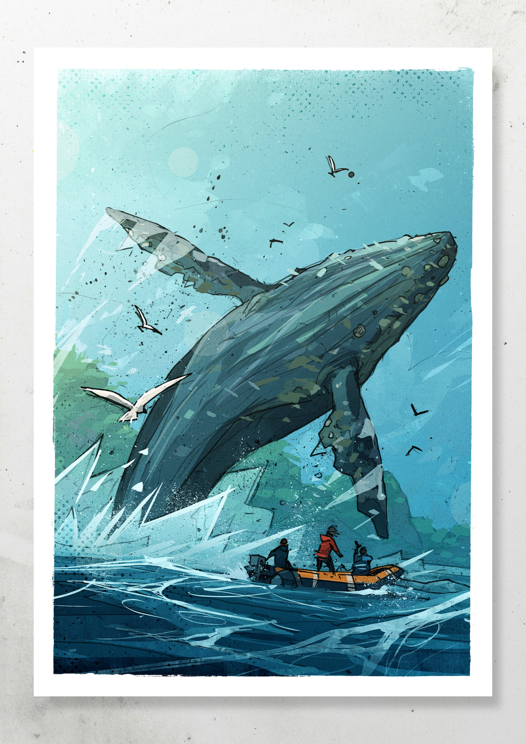 HUMPBACK WHALE PRINT