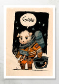 SPACE DOG PRINT