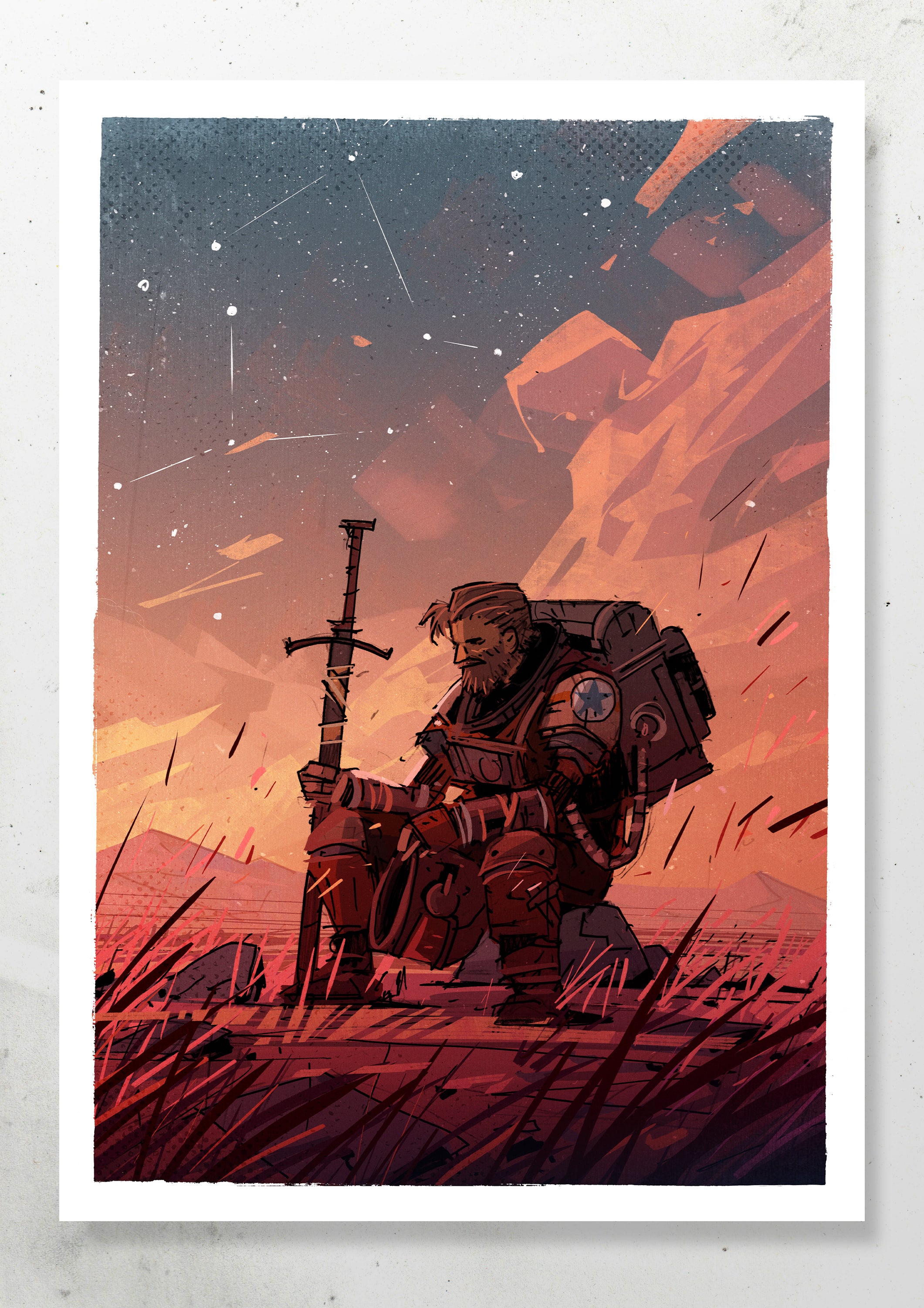 THE ASTRONAUT PRINT