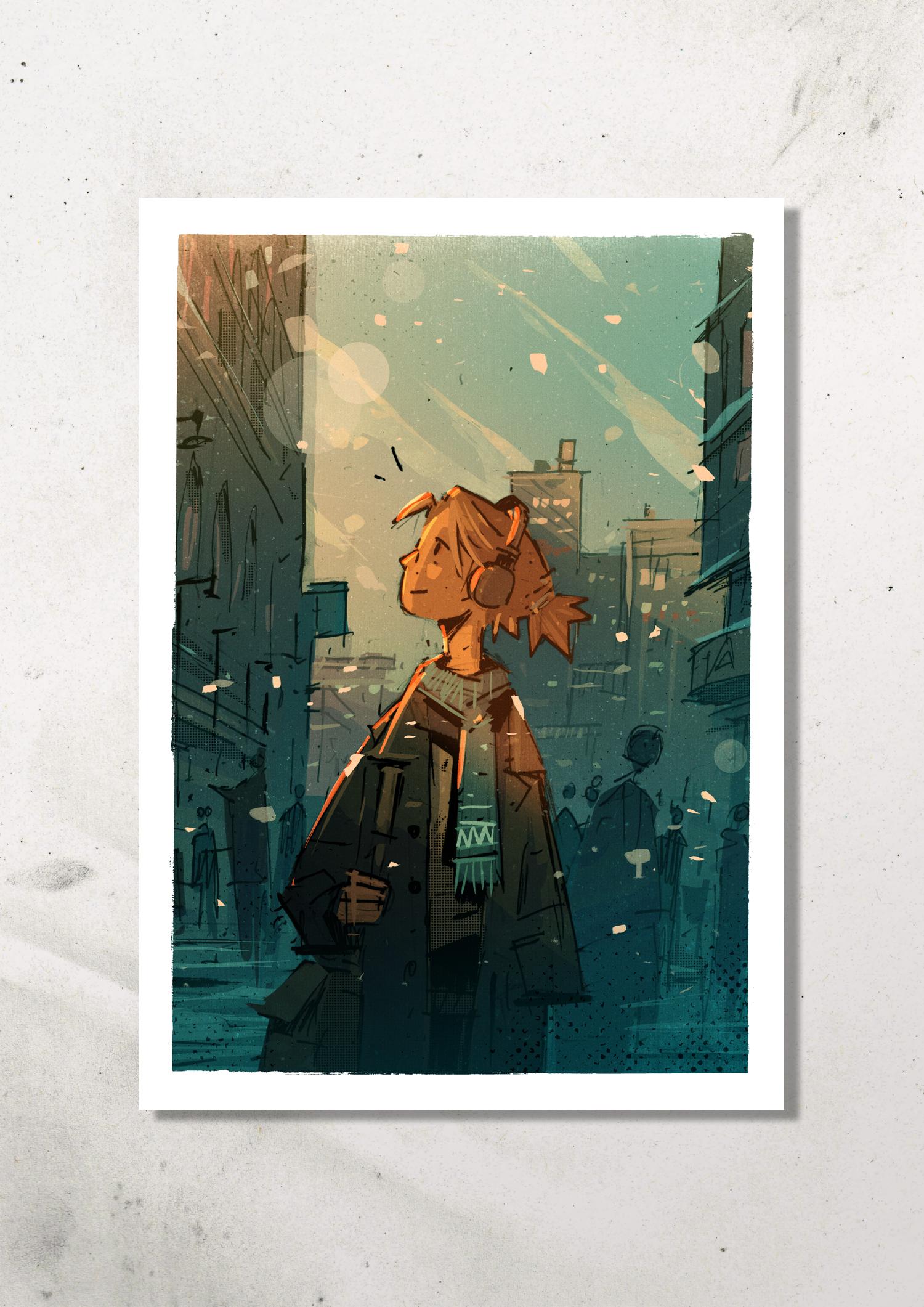 WINTER SUN PRINT