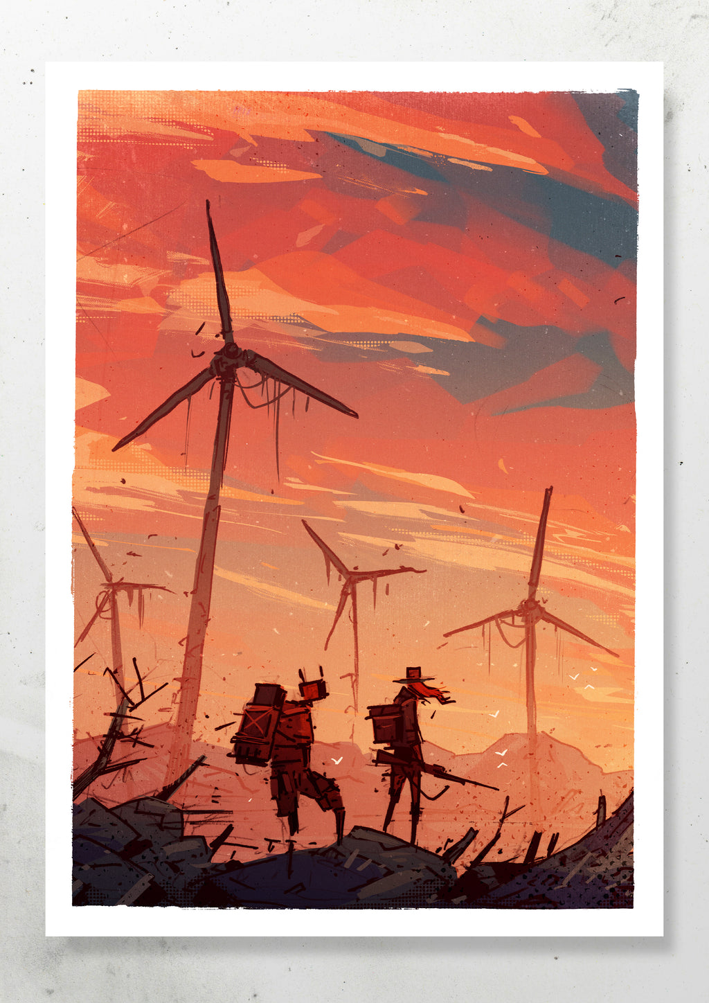 WINDMILLS PRINT