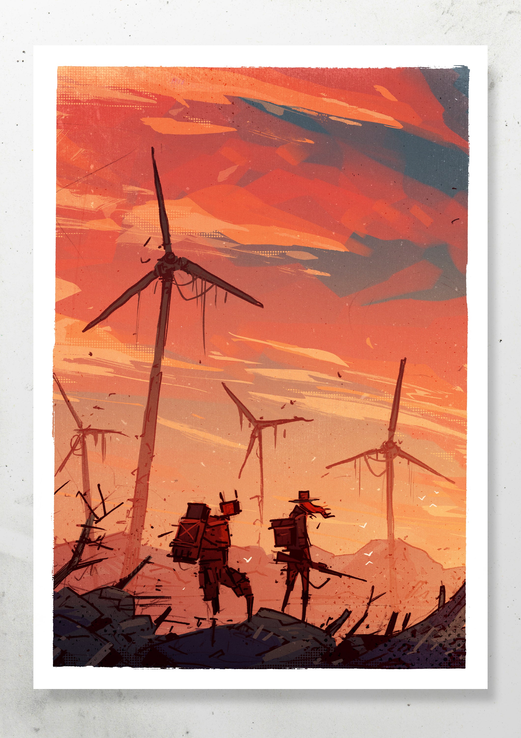WINDMILLS PRINT