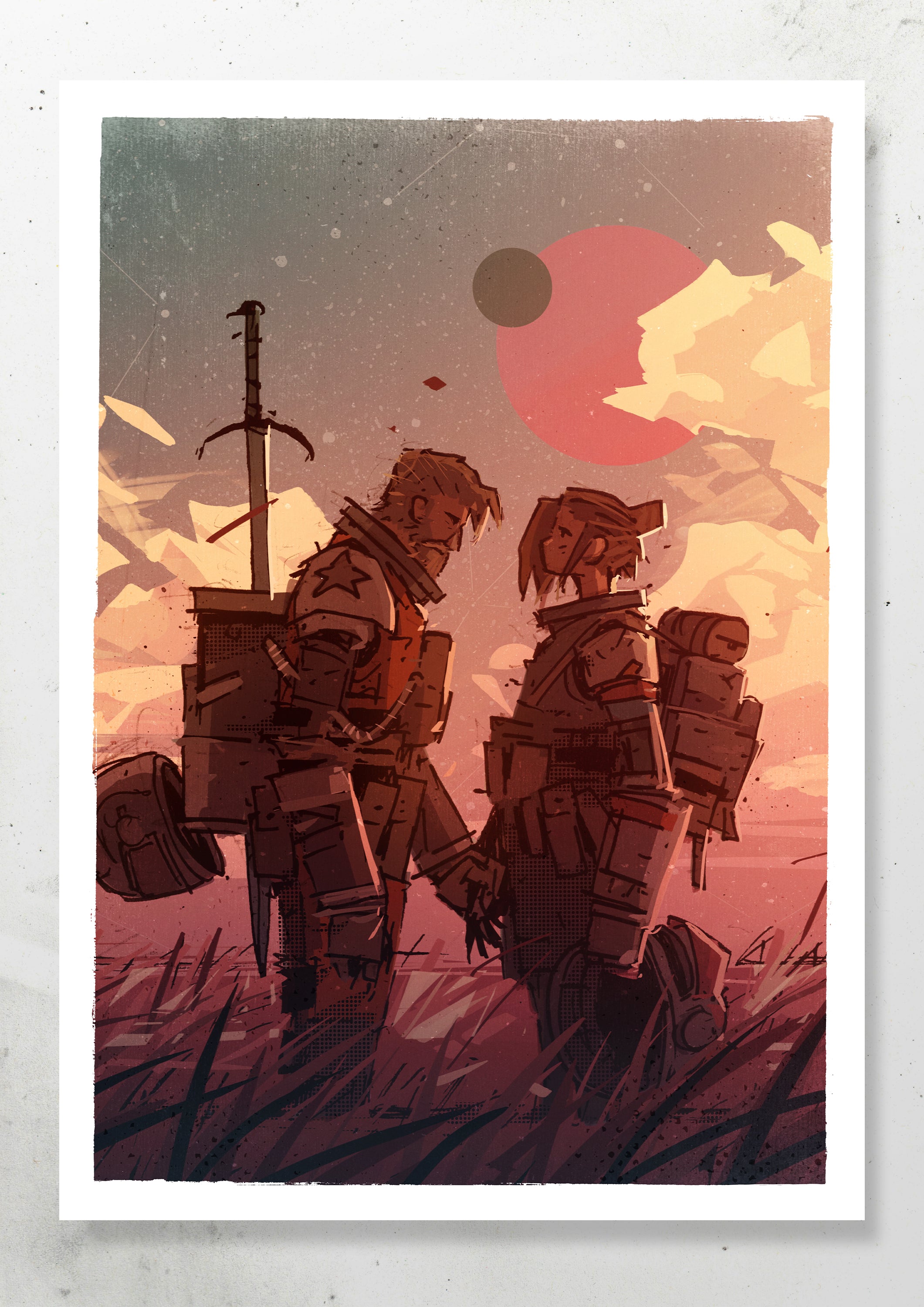 PINK SKY PRINT