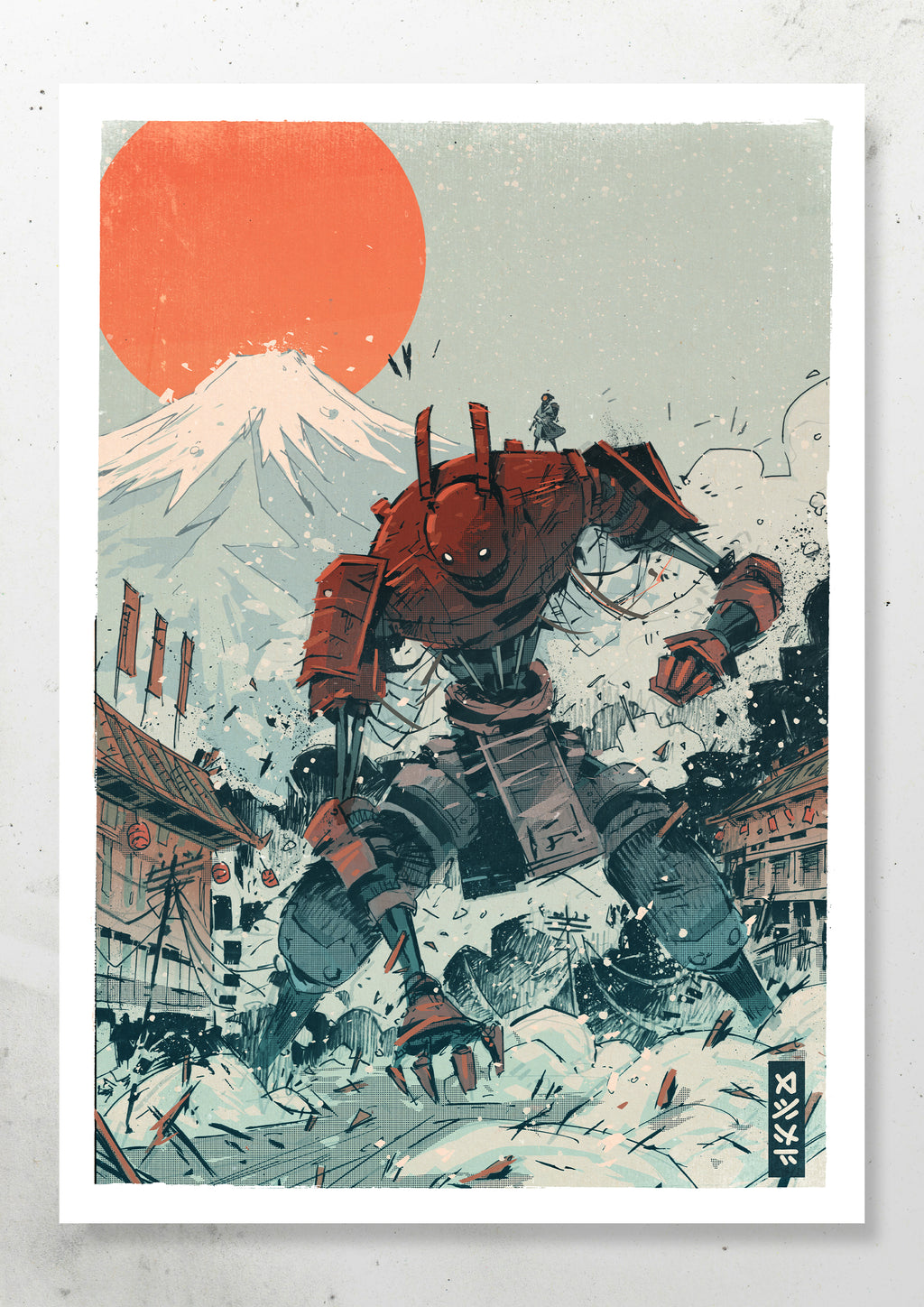 BATTLE AT MOUNT FUJI PRINT