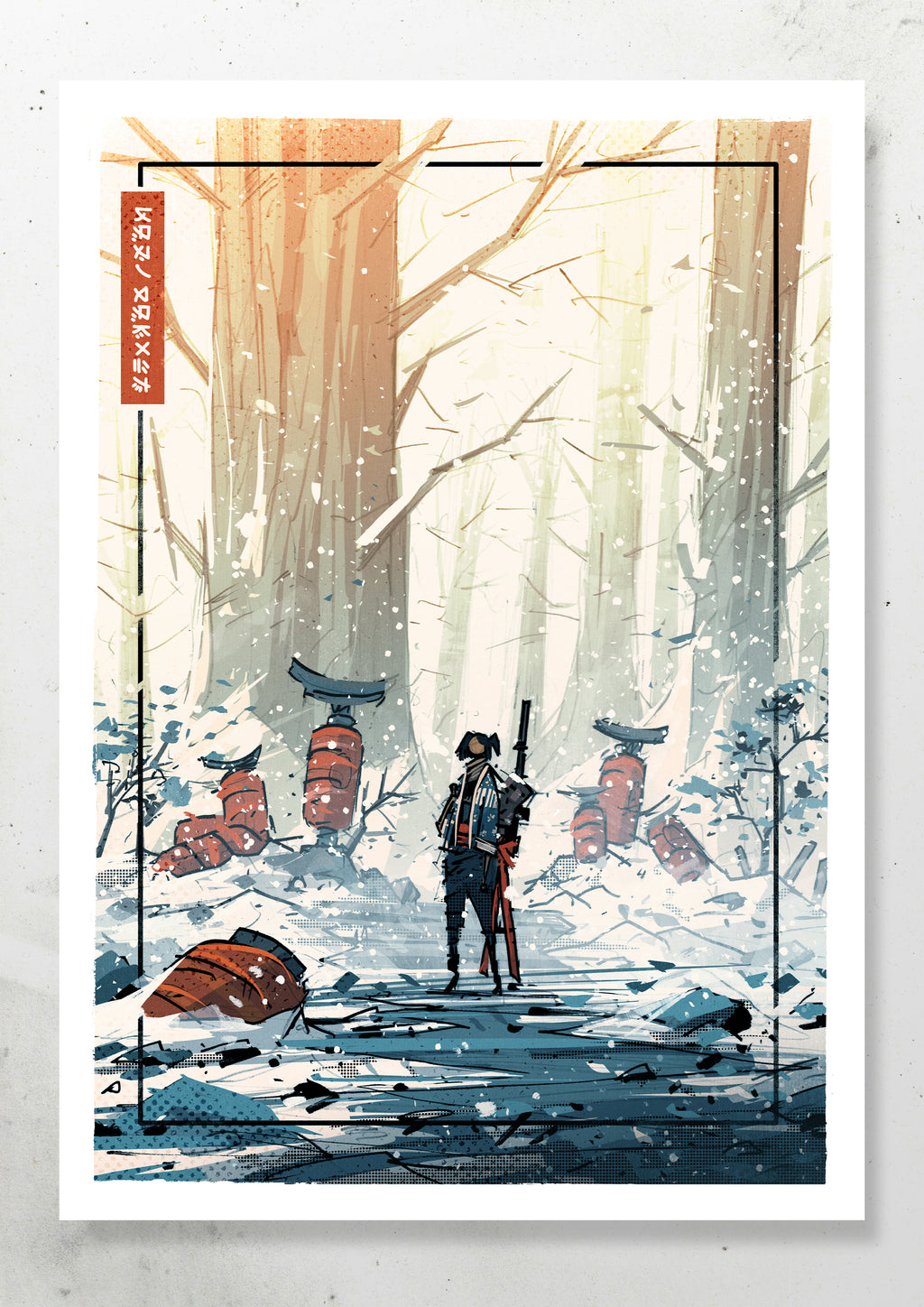 SNOW FOREST PRINT