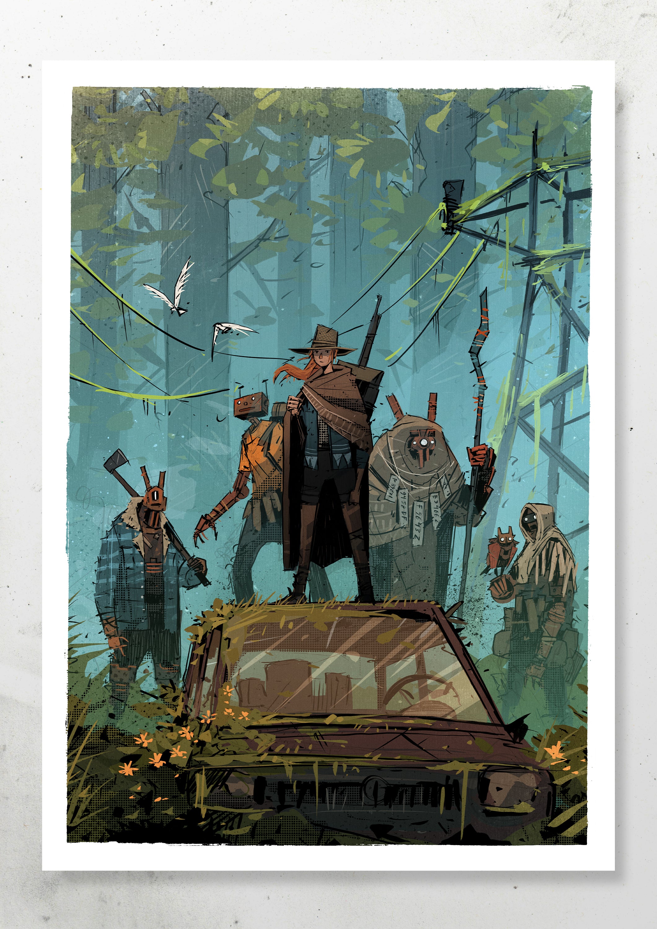 ROBOT FRIENDS PRINT