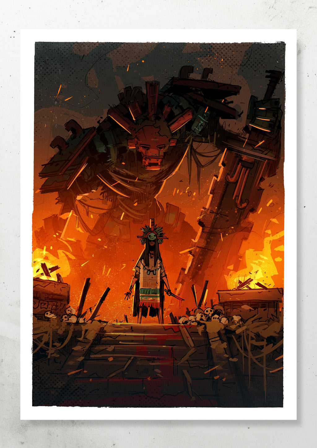 THE BLOOD TEMPLE PRINT