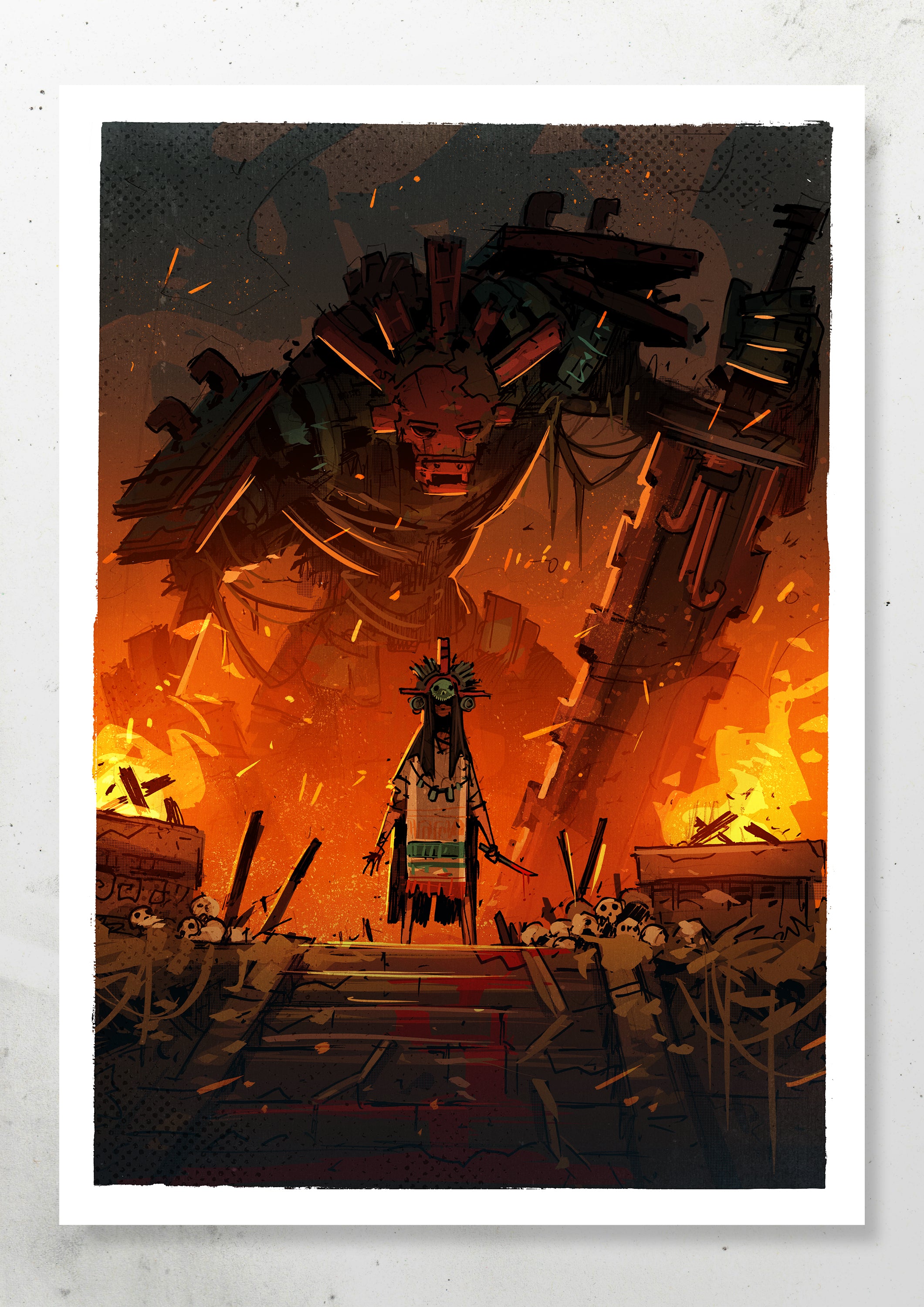 THE BLOOD TEMPLE PRINT
