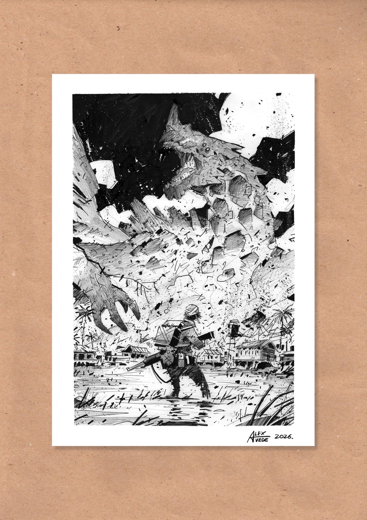 CLOUDS OF FIRE-DAY 15-ORIGINAL ARTWORK