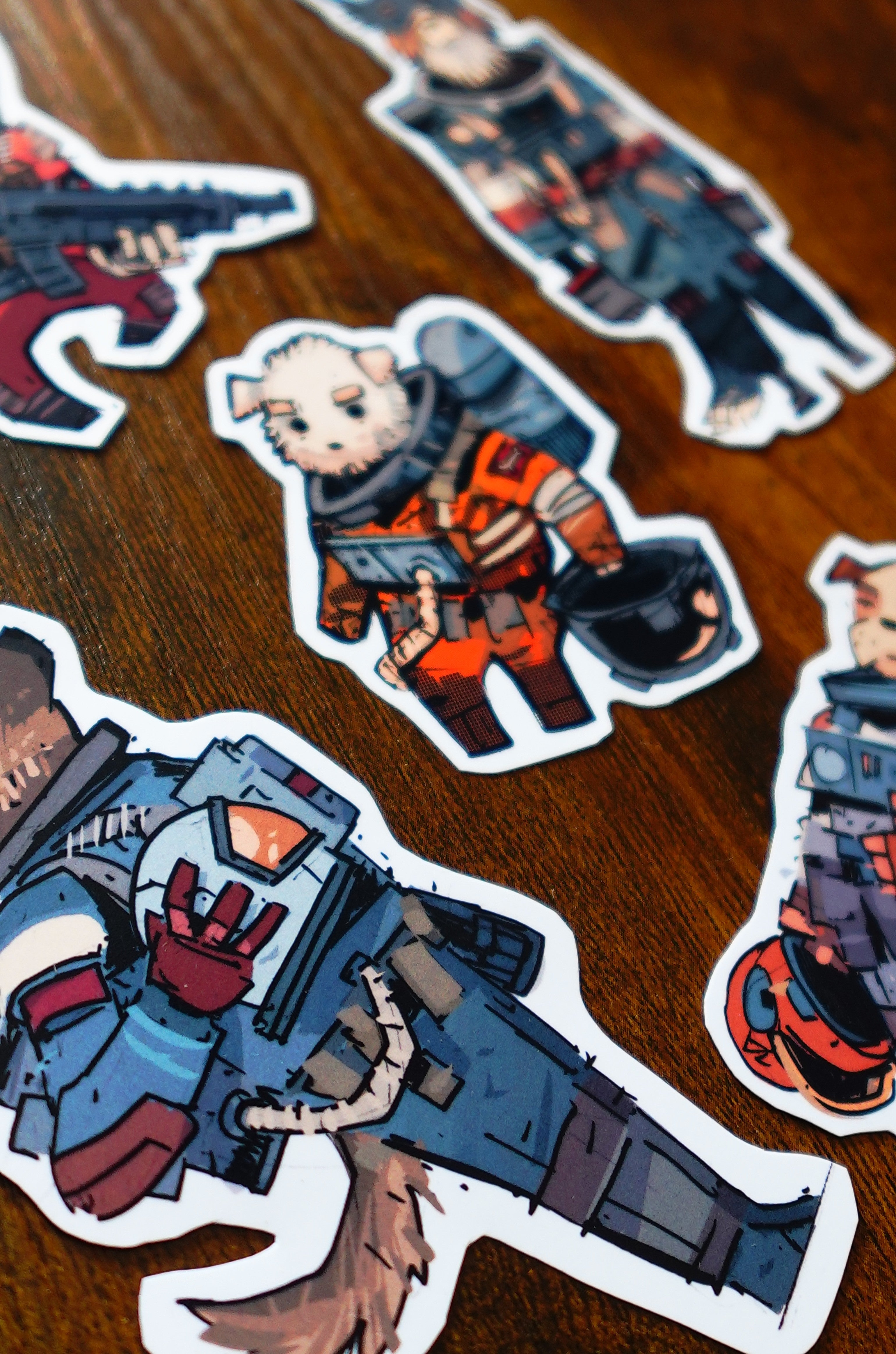Space Dog Stickers