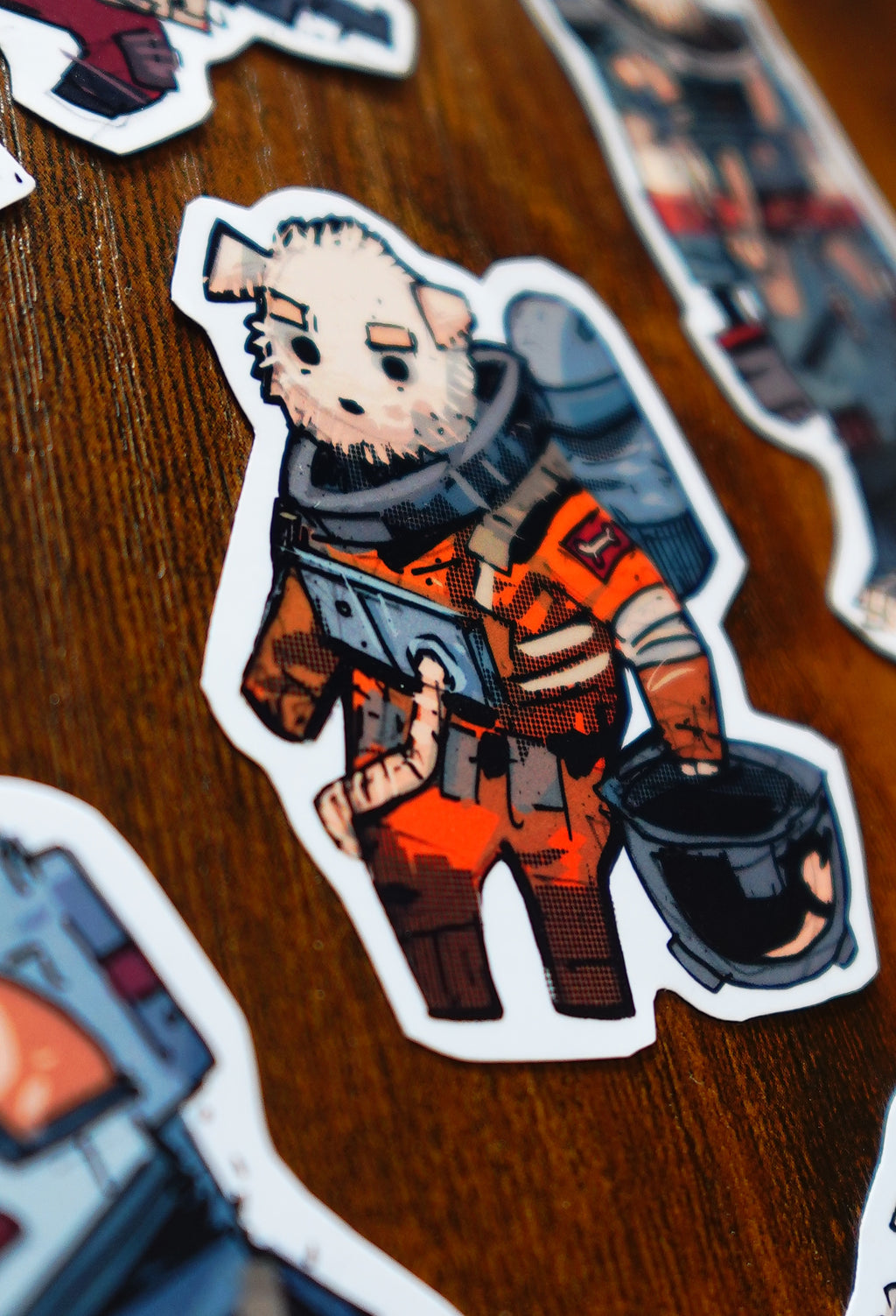Space Dog Stickers