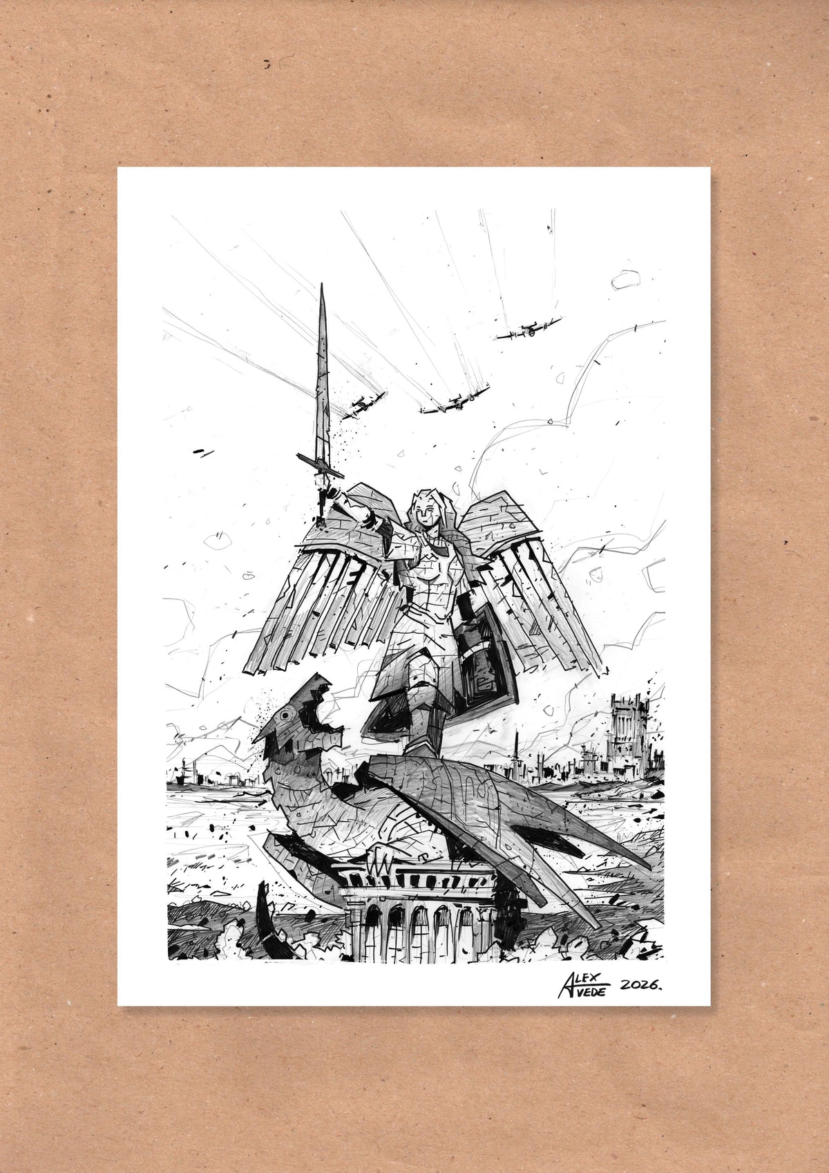 CLOUDS OF FIRE-DAY 23-ORIGINAL ARTWORK