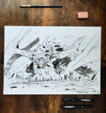 Desert Dragon-Original artwork
