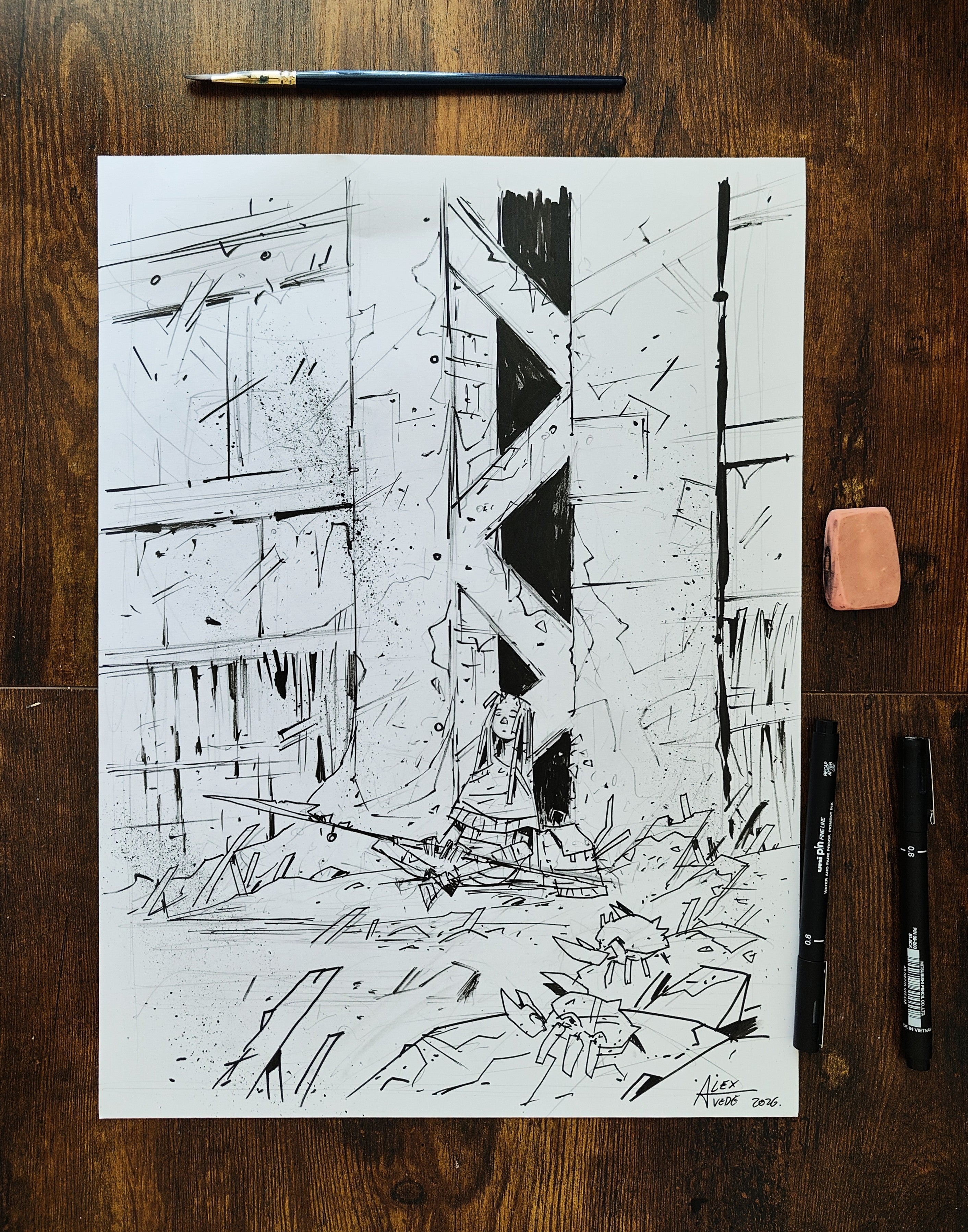 Under The Docks-Original artwork