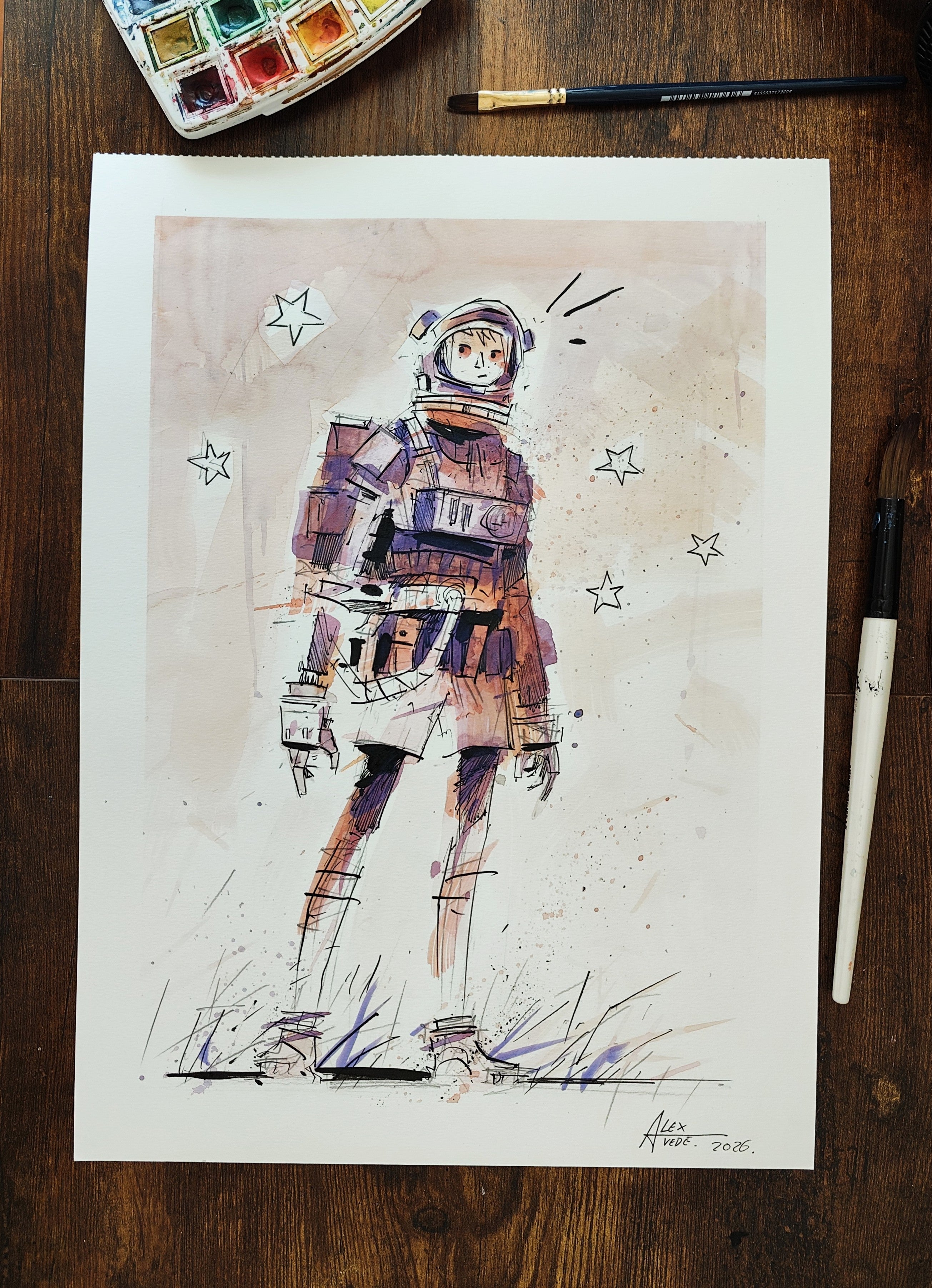 Astronaut-Original artwork