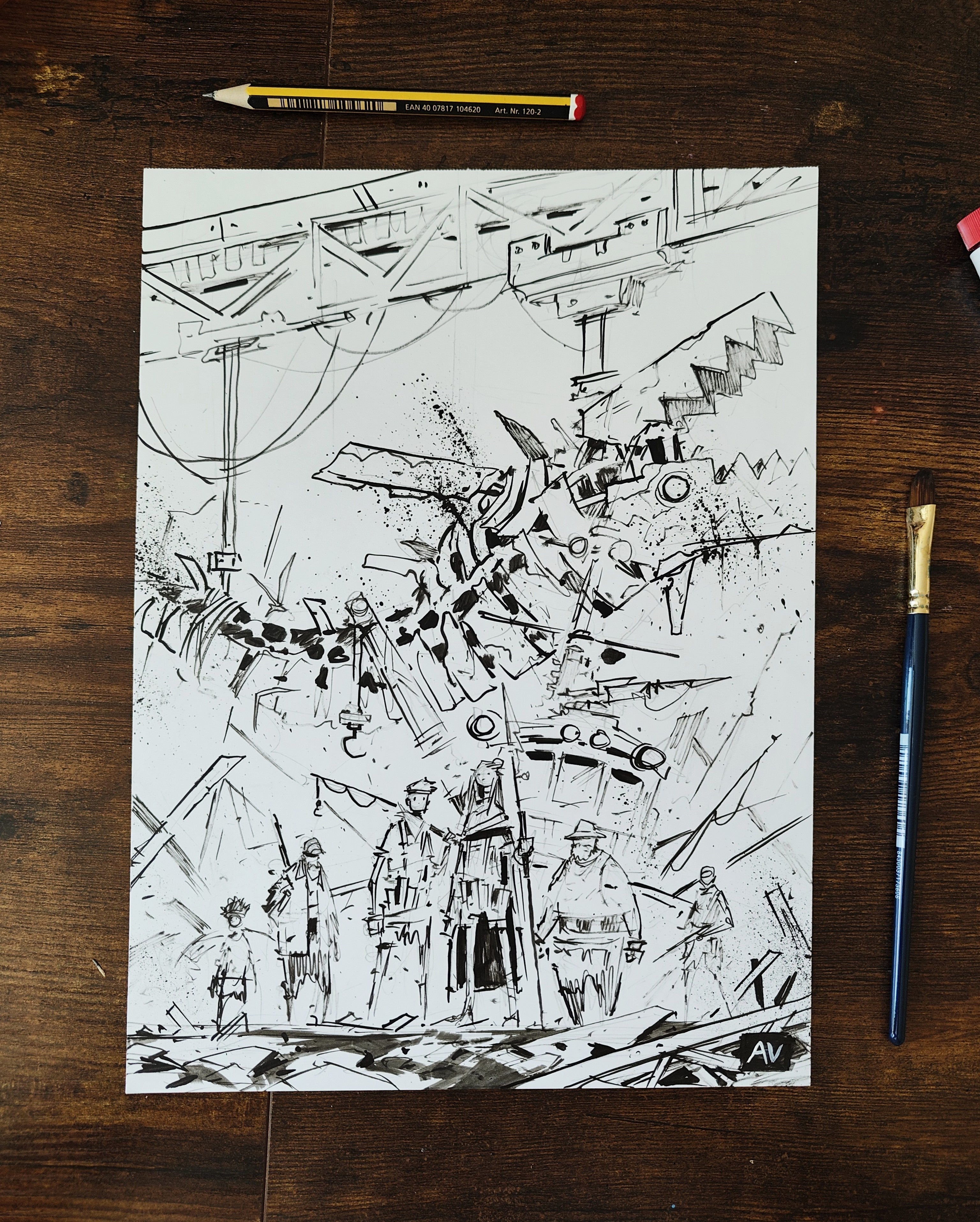 Fishers-Original artwork