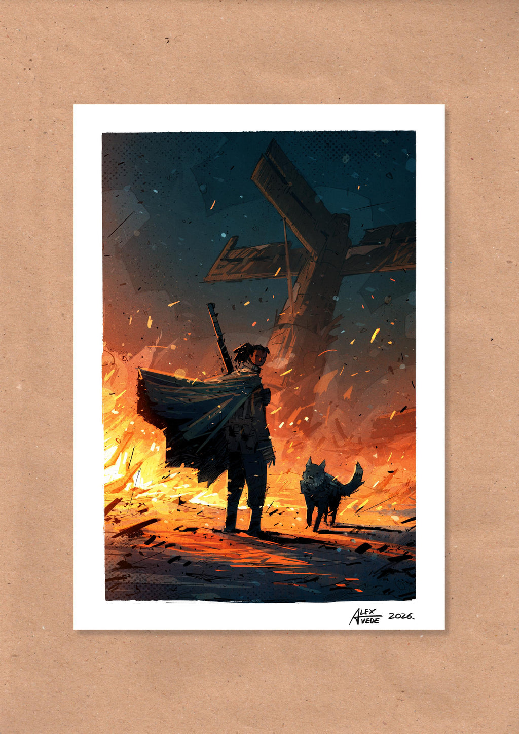 CLOUDS OF FIRE-DAY 12-PRINT