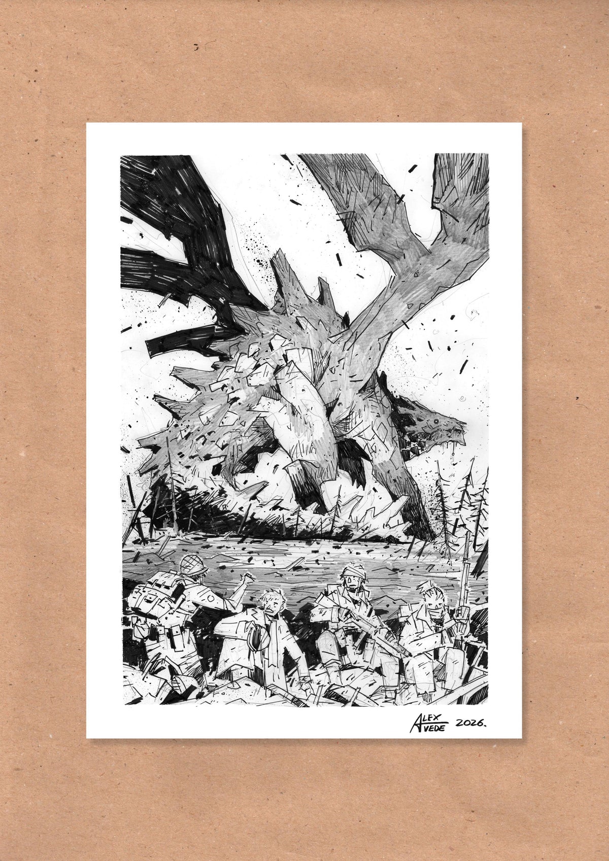 CLOUDS OF FIRE-DAY 6-ORIGINAL ARTWORK