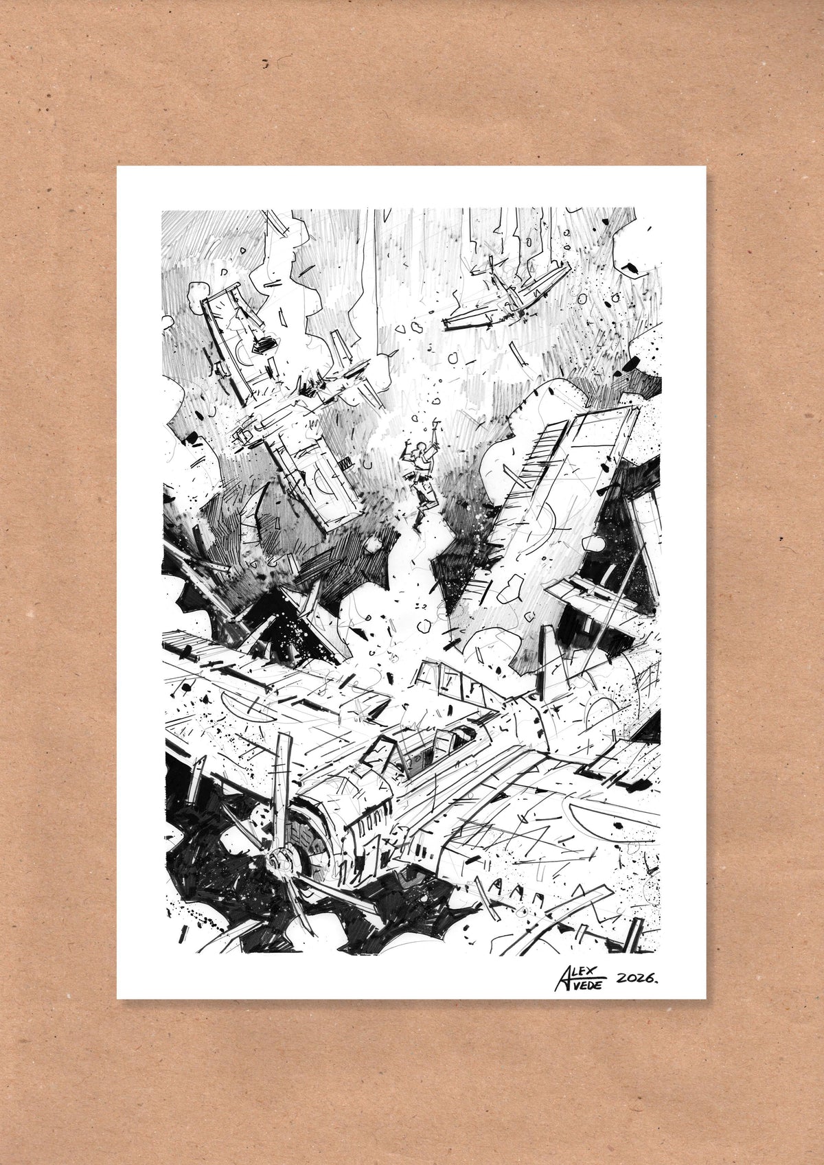 CLOUDS OF FIRE-DAY 16-ORIGINAL ARTWORK