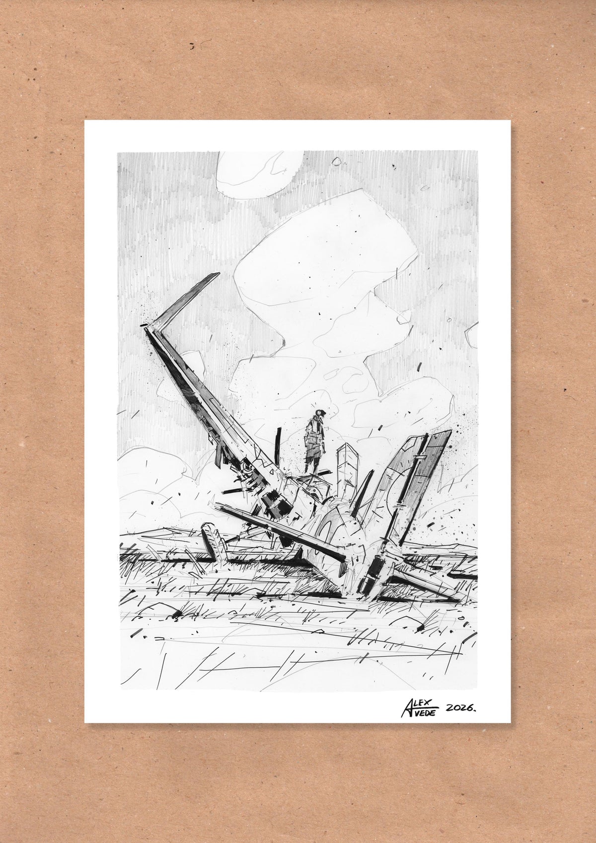 CLOUDS OF FIRE-DAY 14-ORIGINAL ARTWORK