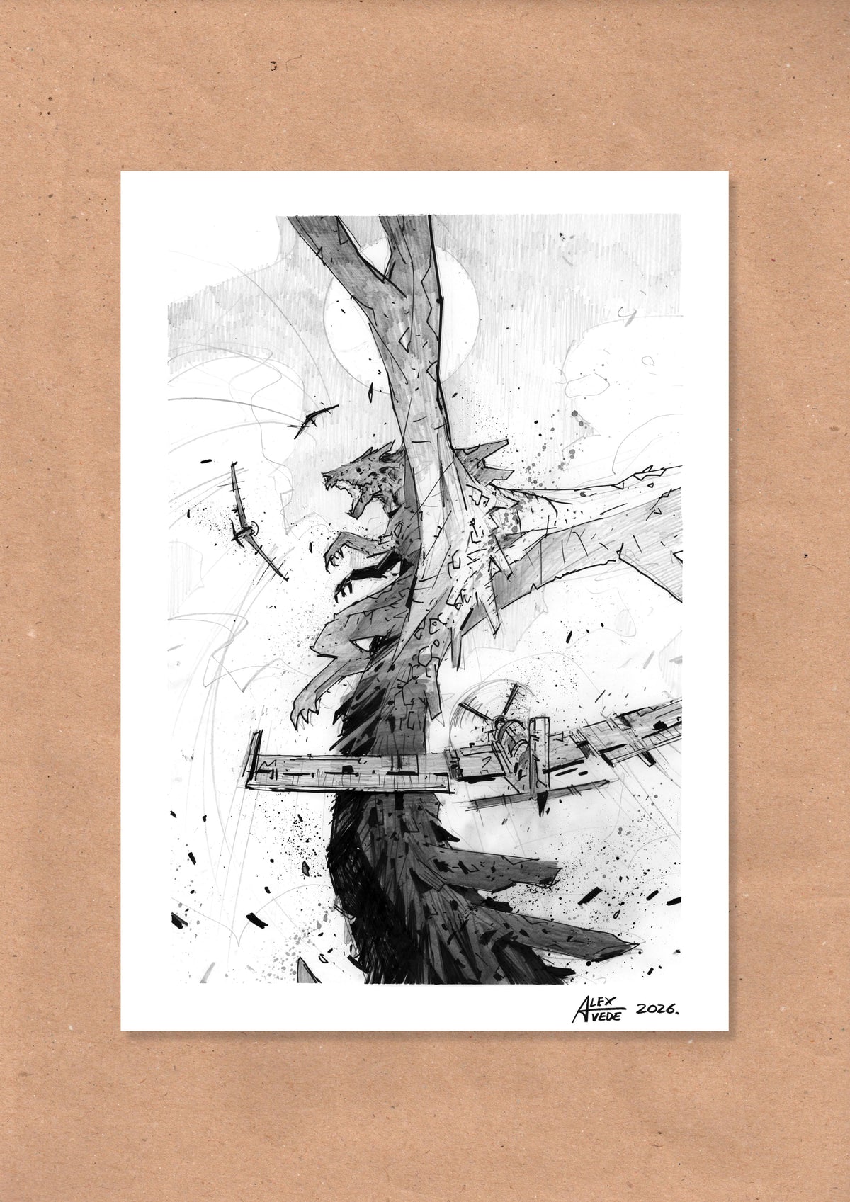 CLOUDS OF FIRE-DAY 1-ORIGINAL ARTWORK