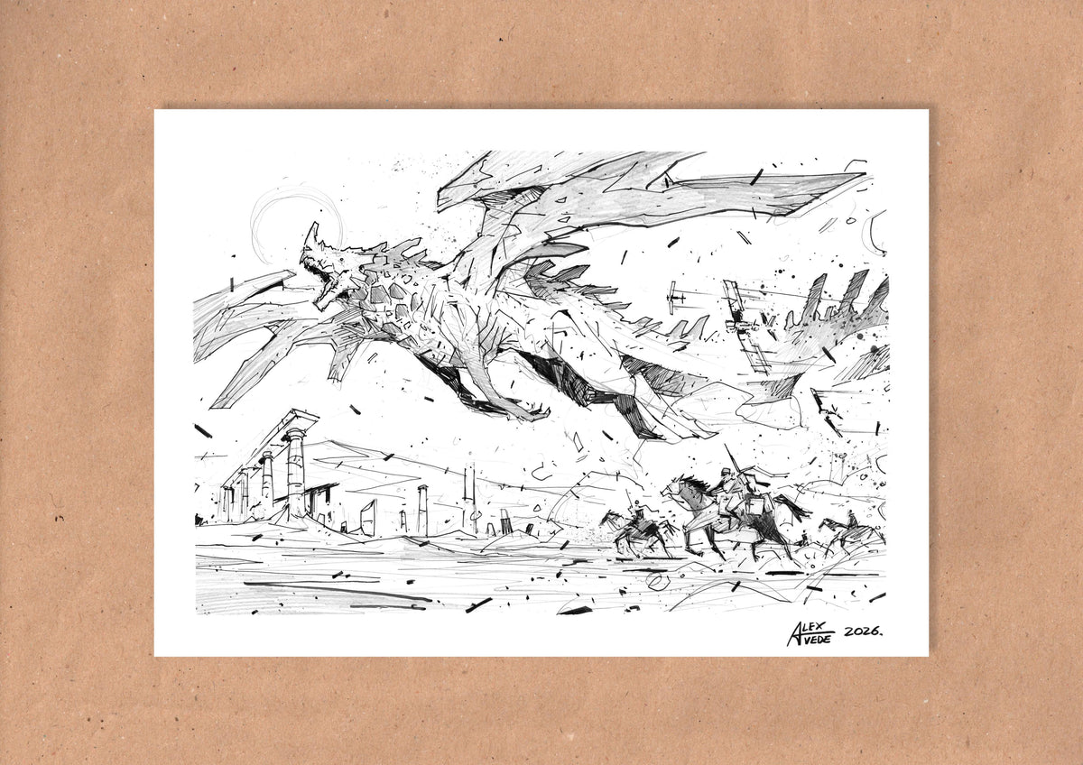 CLOUDS OF FIRE-DAY 20-ORIGINAL ARTWORK
