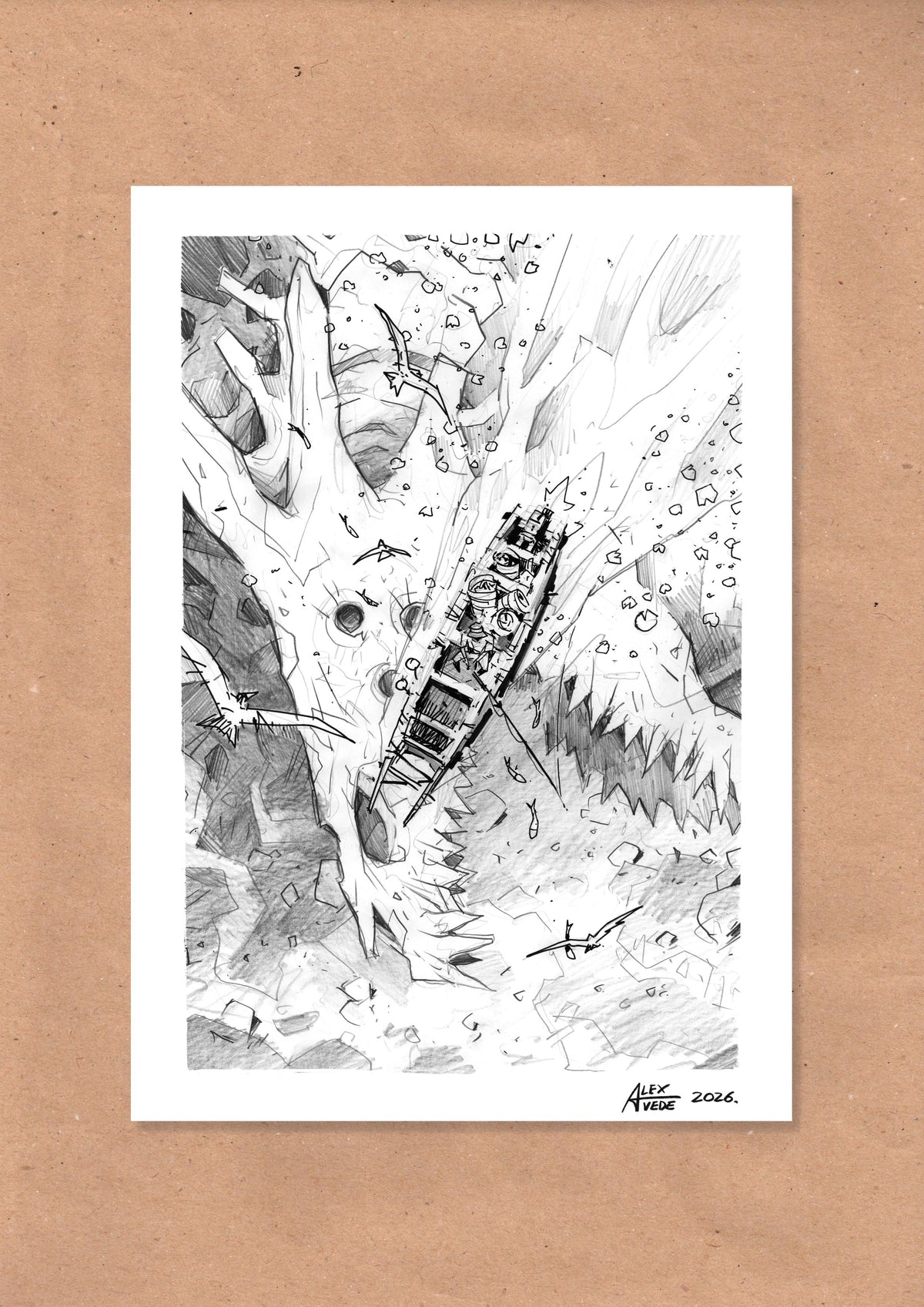 CLOUDS OF FIRE-DAY 4-ORIGINAL ARTWORK
