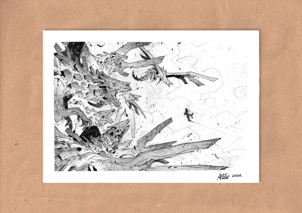 CLOUDS OF FIRE-DAY 7-ORIGINAL ARTWORK