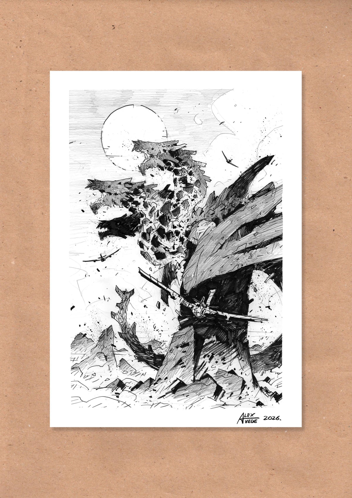 CLOUDS OF FIRE-DAY 8-ORIGINAL ARTWORK
