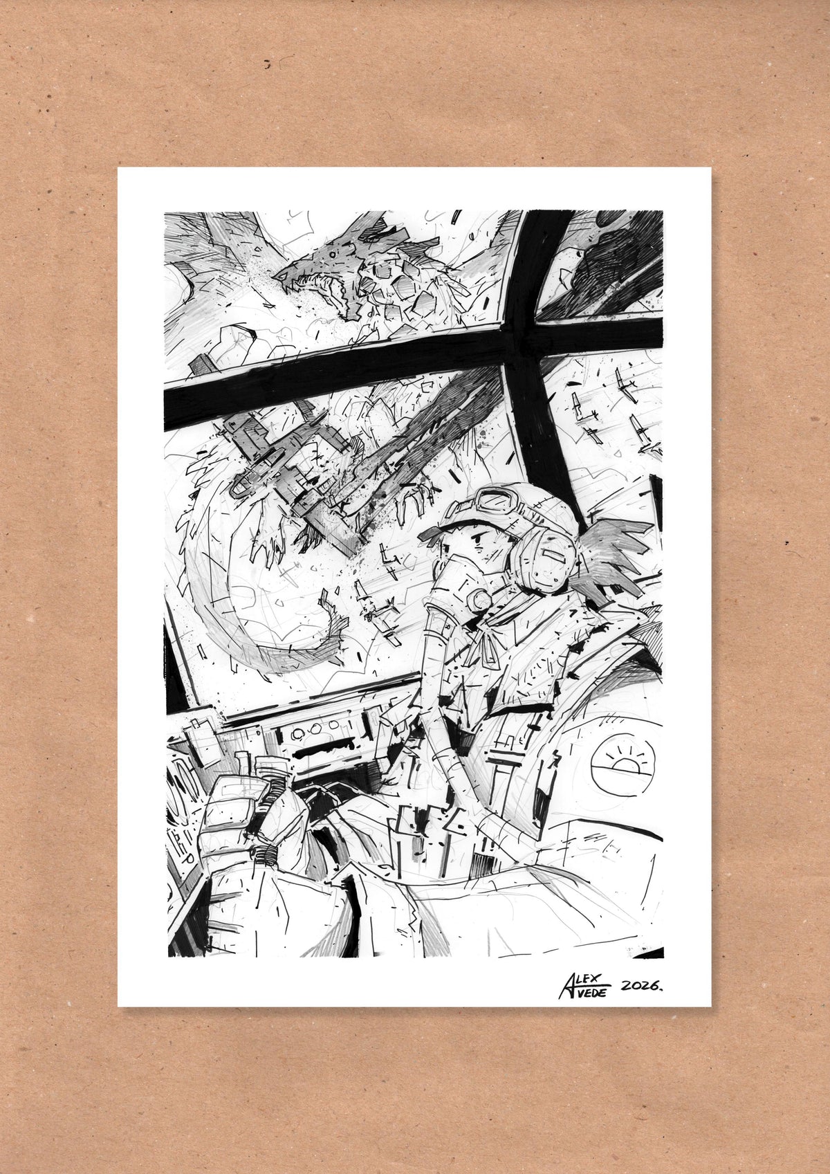 CLOUDS OF FIRE-DAY 9-ORIGINAL ARTWORK