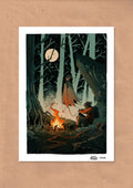 GHOST FIREPLACE PRINT
