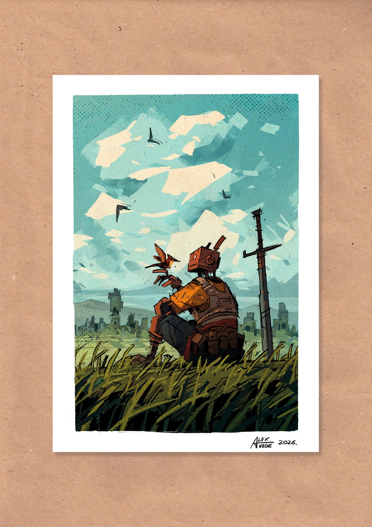BIRD WATCHING PRINT