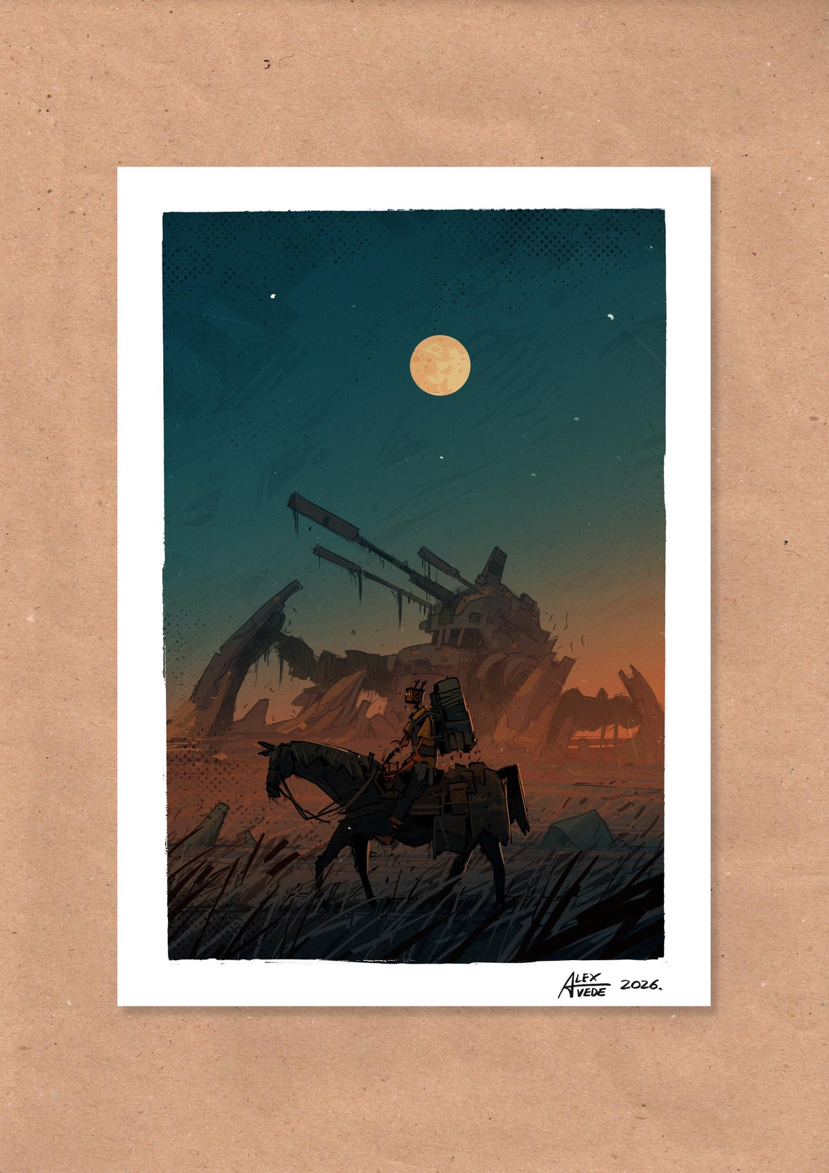 OLD MACHINE PRINT