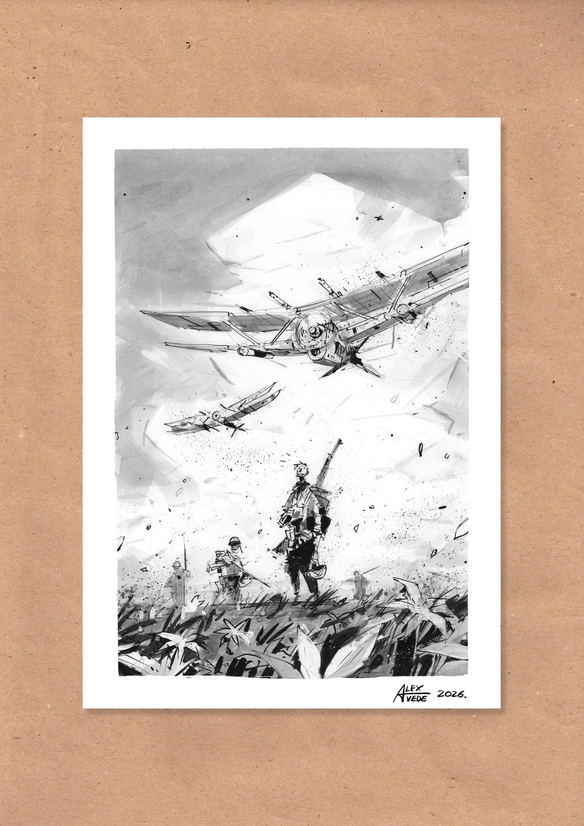 CLOUDS OF FIRE-DAY 24-ORIGINAL ARTWORK