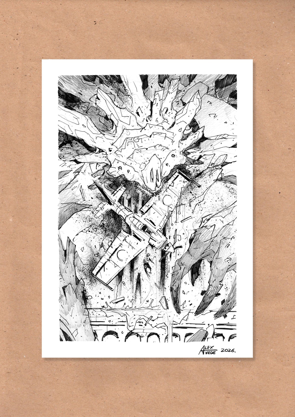 CLOUDS OF FIRE-DAY 27-ORIGINAL ARTWORK