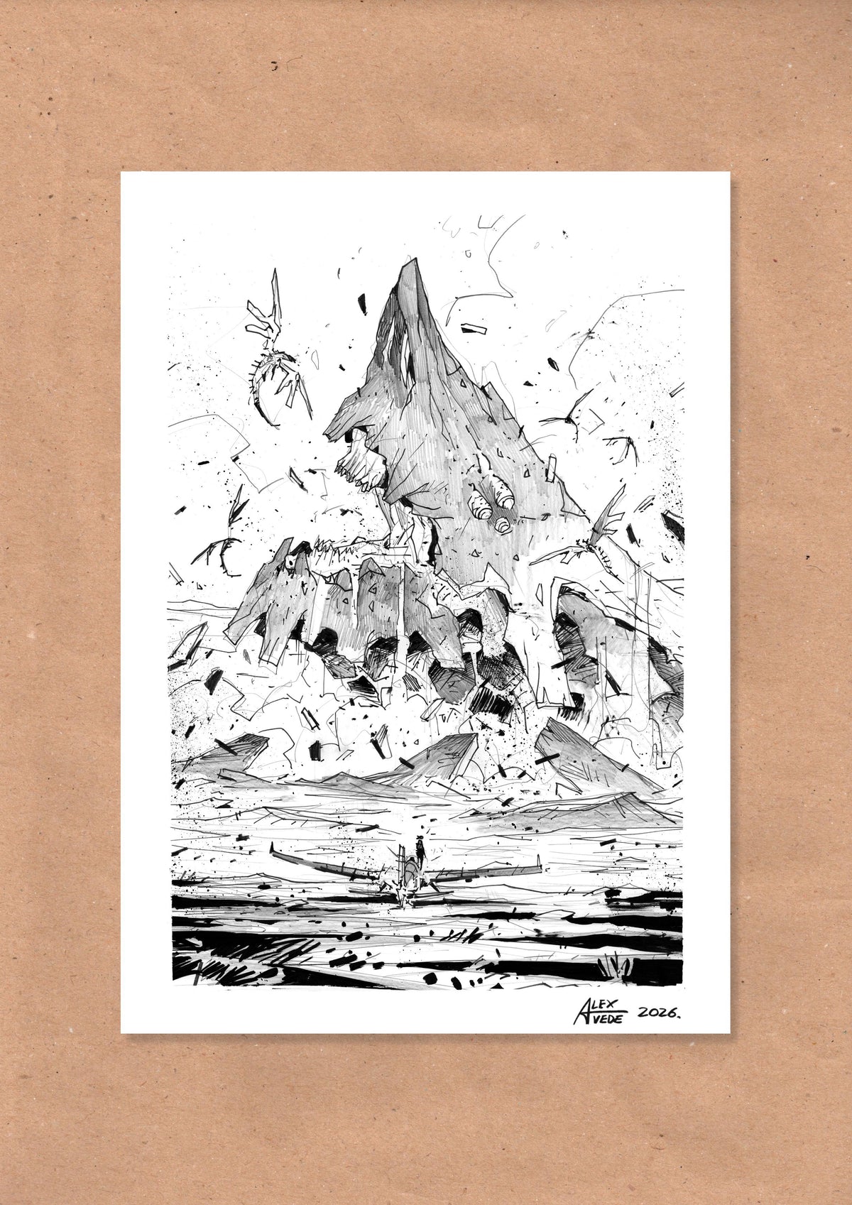 CLOUDS OF FIRE-DAY 28-ORIGINAL ARTWORK