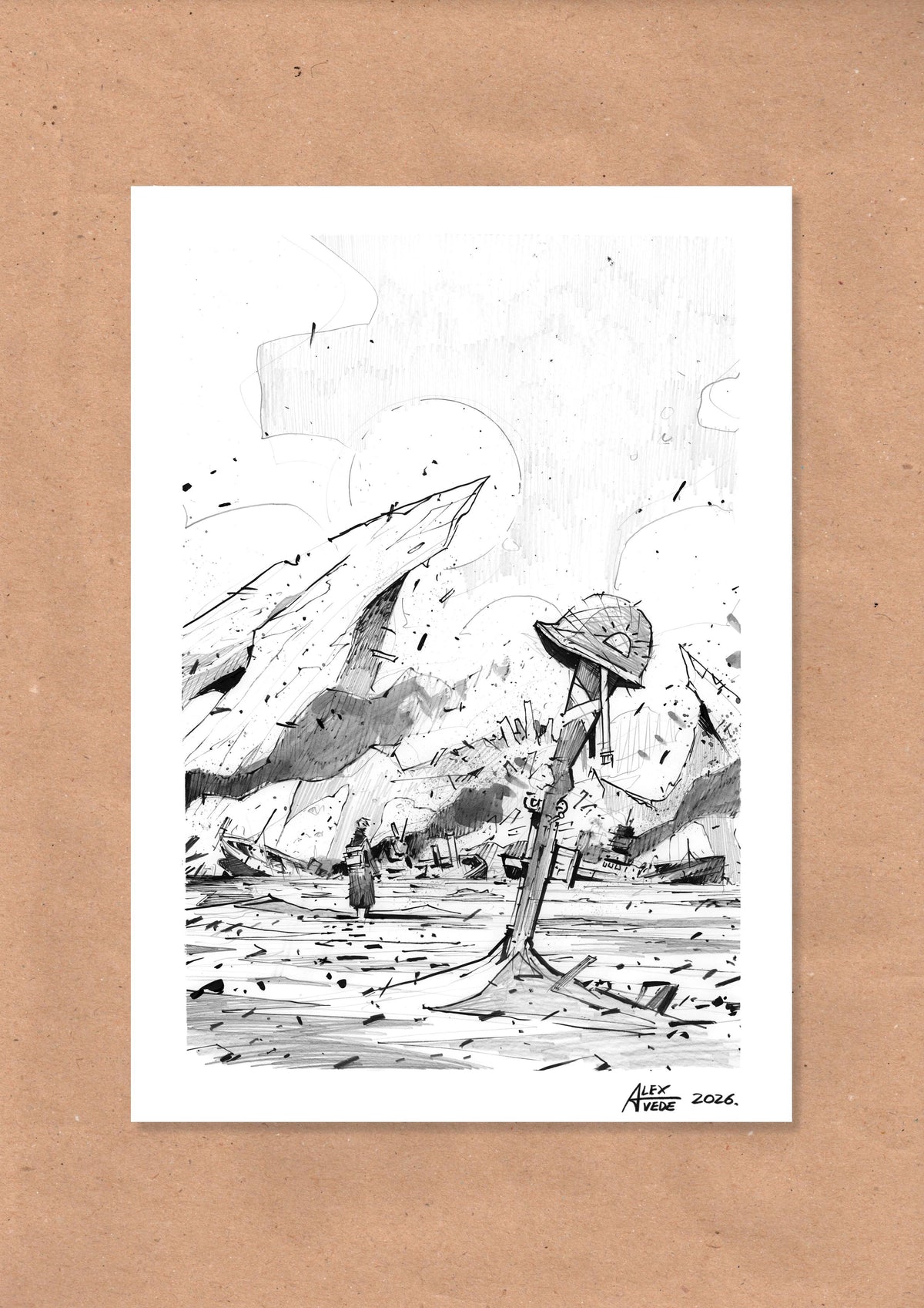 CLOUDS OF FIRE-DAY 29-ORIGINAL ARTWORK