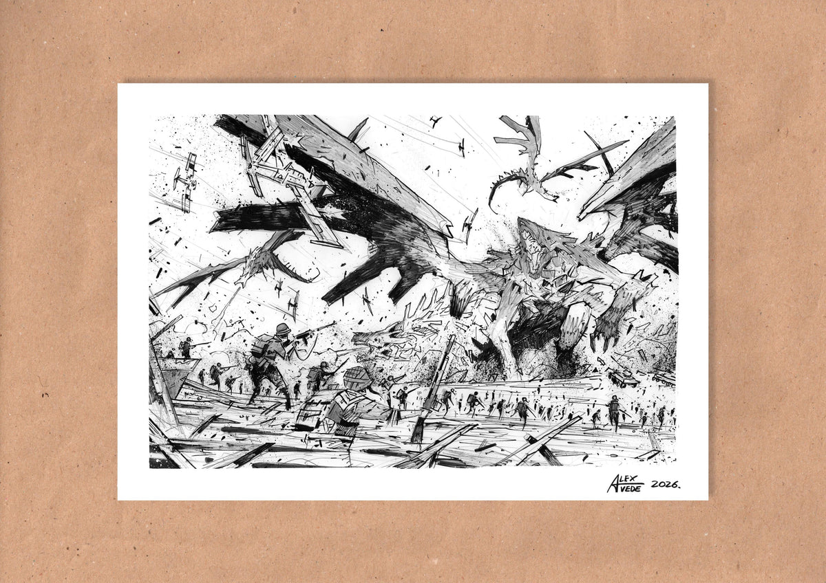CLOUDS OF FIRE-DAY 30-ORIGINAL ARTWORK