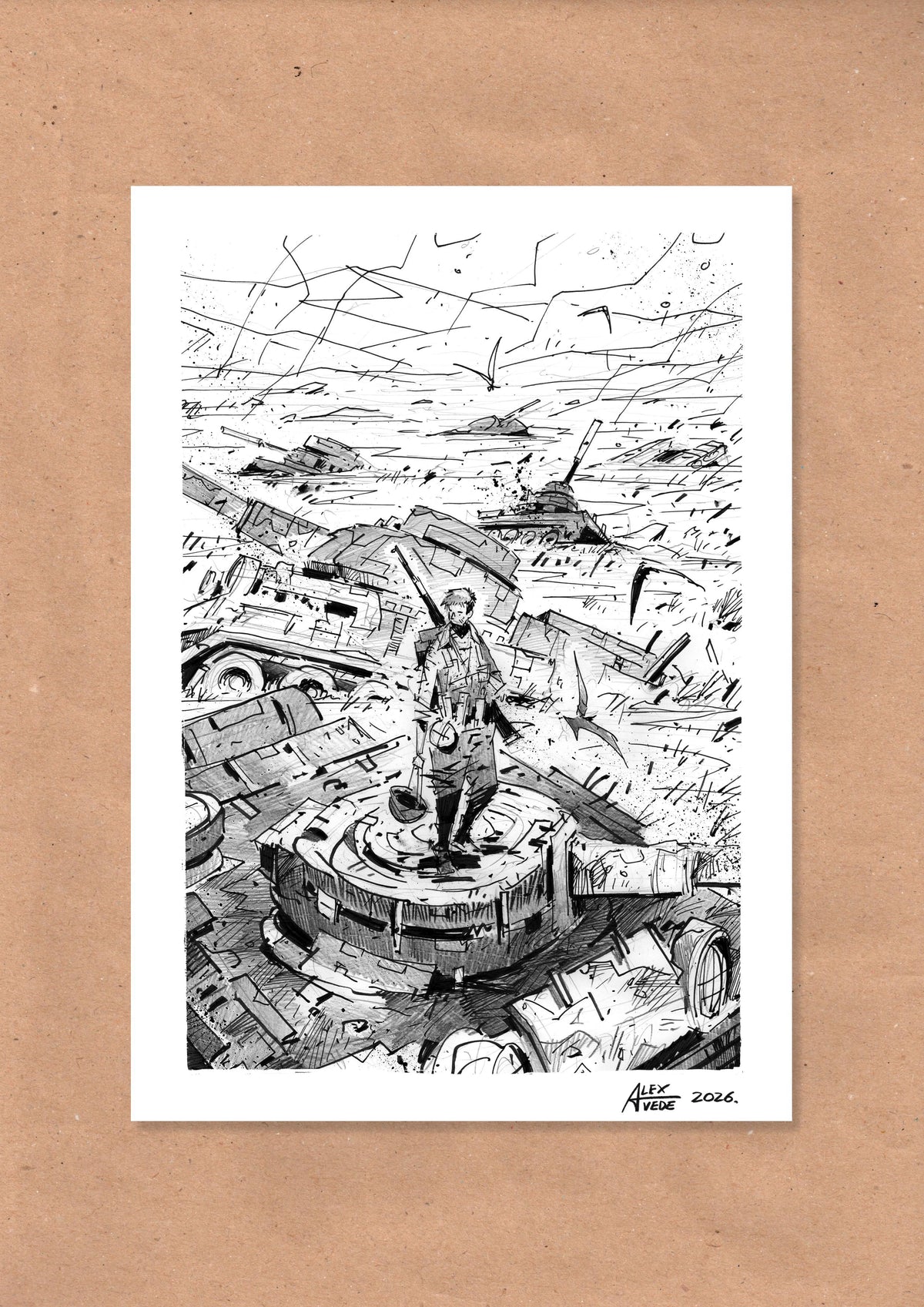 CLOUDS OF FIRE-DAY 21-ORIGINAL ARTWORK