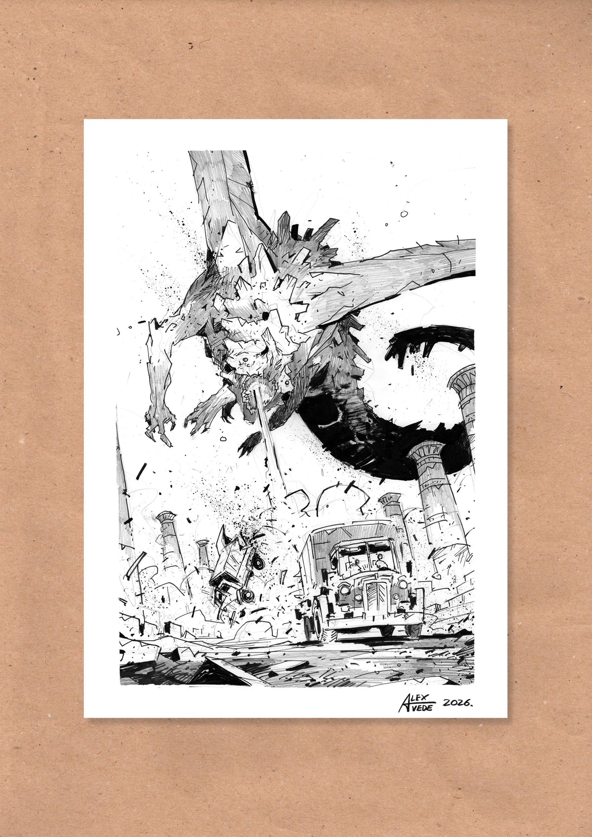 CLOUDS OF FIRE-DAY 19-ORIGINAL ARTWORK