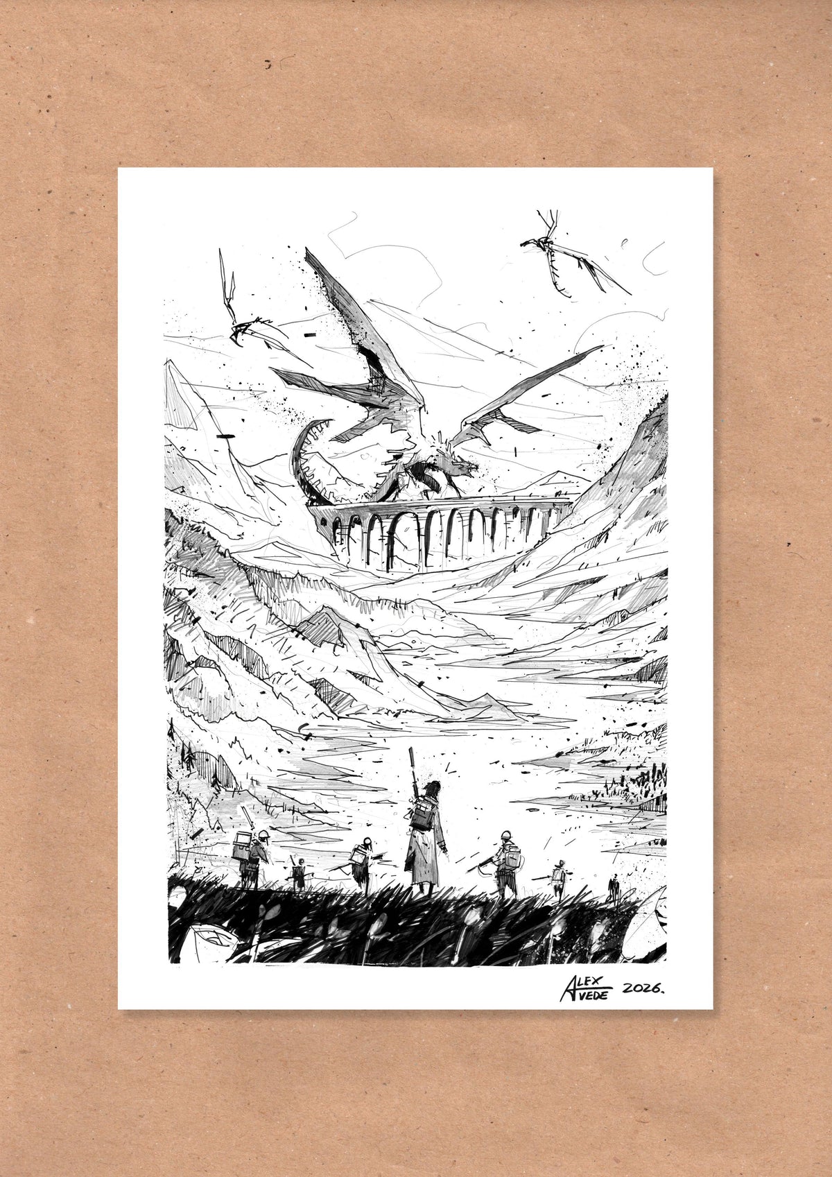 CLOUDS OF FIRE-DAY 17-ORIGINAL ARTWORK